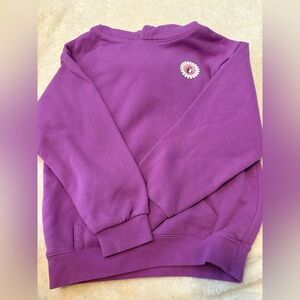 Buc-ee’s Purple Youth  Hoodie with Floral Detail